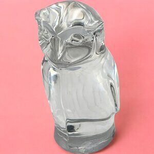 Villeroy & Bock Hand Blown Glass Owl‎ Discontinued Figurine